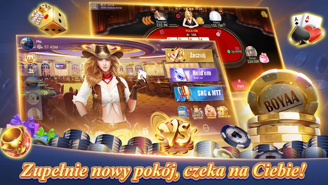 Скачать Texas Poker Polski (Boyaa) [Взлом Много денег] APK на Андроид