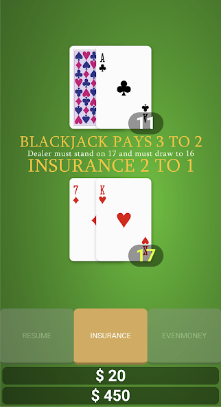 Скачать Simple Blackjack [Взлом Бесконечные деньги] APK на Андроид