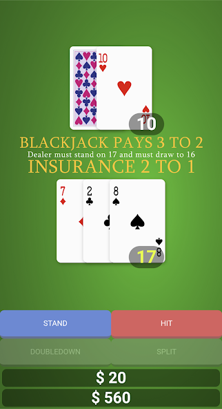 Скачать Simple Blackjack [Взлом Бесконечные деньги] APK на Андроид