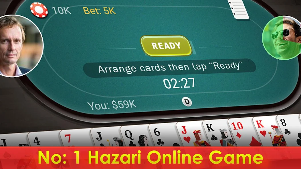 Скачать Hazari - 1000 Points Card Game [Взлом Бесконечные деньги] APK на Андроид