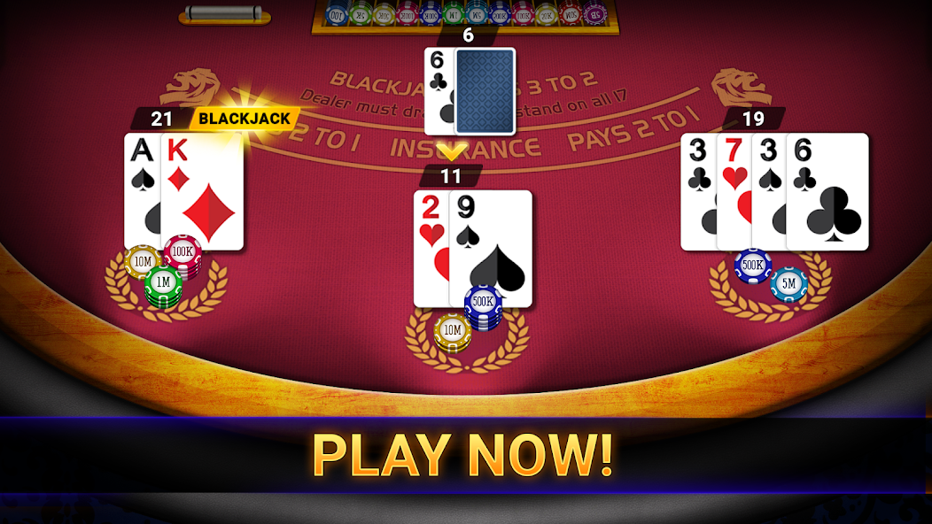 Скачать Blackjack 21: online casino [Взлом Бесконечные монеты] APK на Андроид
