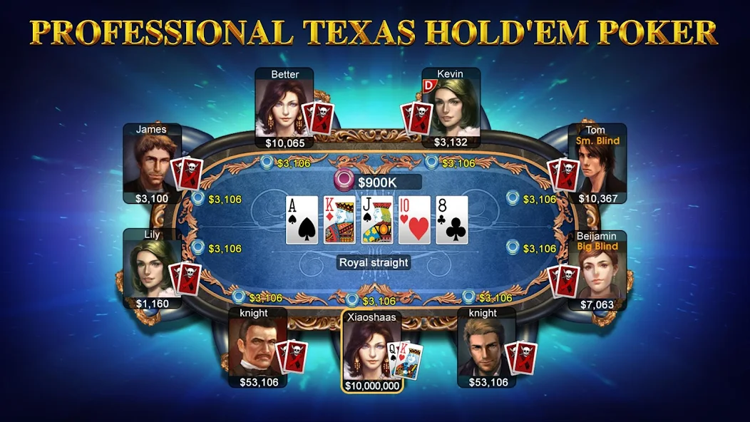 Скачать DH Texas Poker [Взлом Бесконечные деньги] APK на Андроид