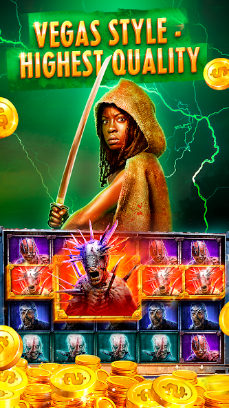 Скачать The Walking Dead Casino Slots [Взлом Бесконечные деньги] APK на Андроид