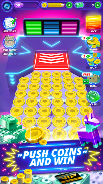 Скачать Coin Pusher - Vegas Dozer [Взлом Бесконечные монеты] APK на Андроид