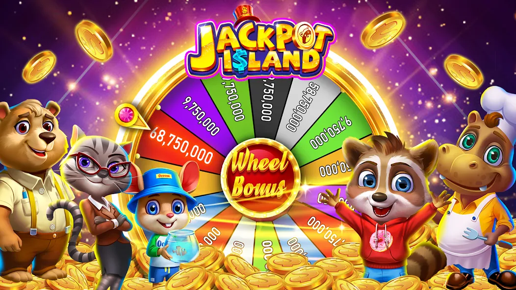 Скачать Jackpot Island - Slots Machine [Взлом Много денег] APK на Андроид