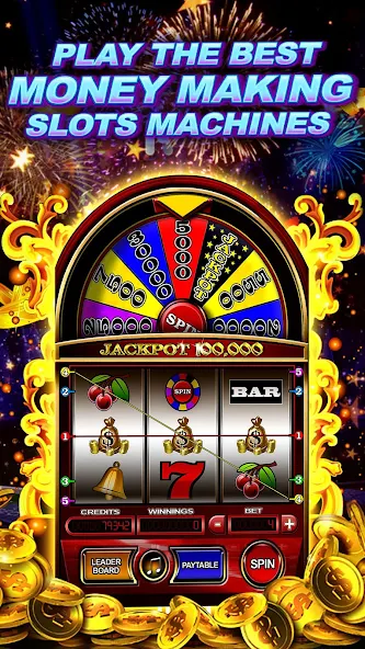 Скачать Money Wheel Slot Machine Game [Взлом Бесконечные монеты] APK на Андроид