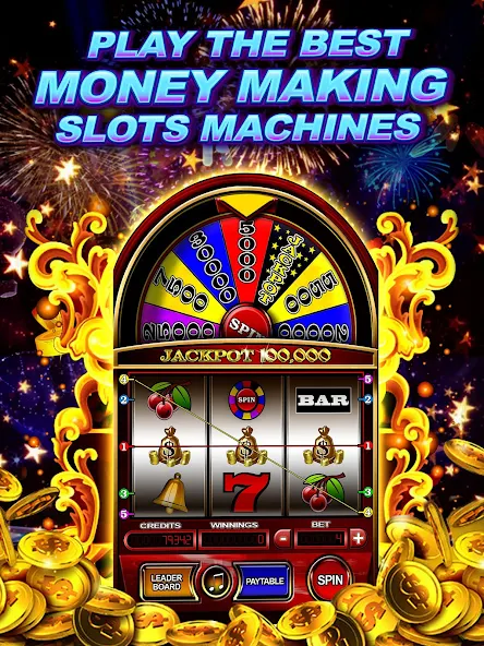 Скачать Money Wheel Slot Machine Game [Взлом Бесконечные монеты] APK на Андроид