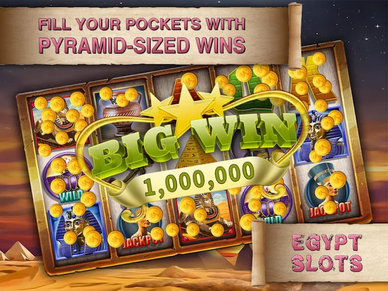 Скачать Egypt Slots Casino Machines [Взлом Много монет] APK на Андроид