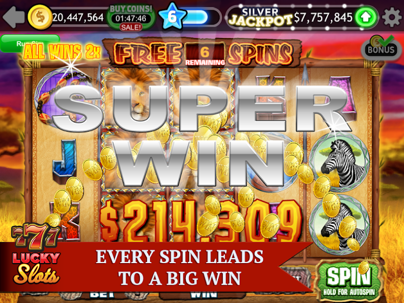 Скачать Lucky Slots - Free Casino Game [Взлом Бесконечные деньги] APK на Андроид