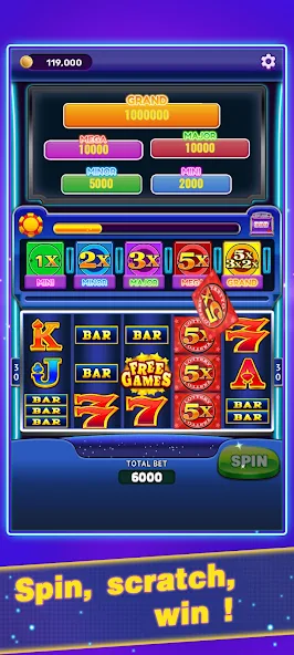 Скачать Scratch Frenzy Slot [Взлом Много монет] APK на Андроид