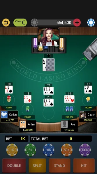 Скачать Мир Blackjack король [Взлом Бесконечные деньги] APK на Андроид