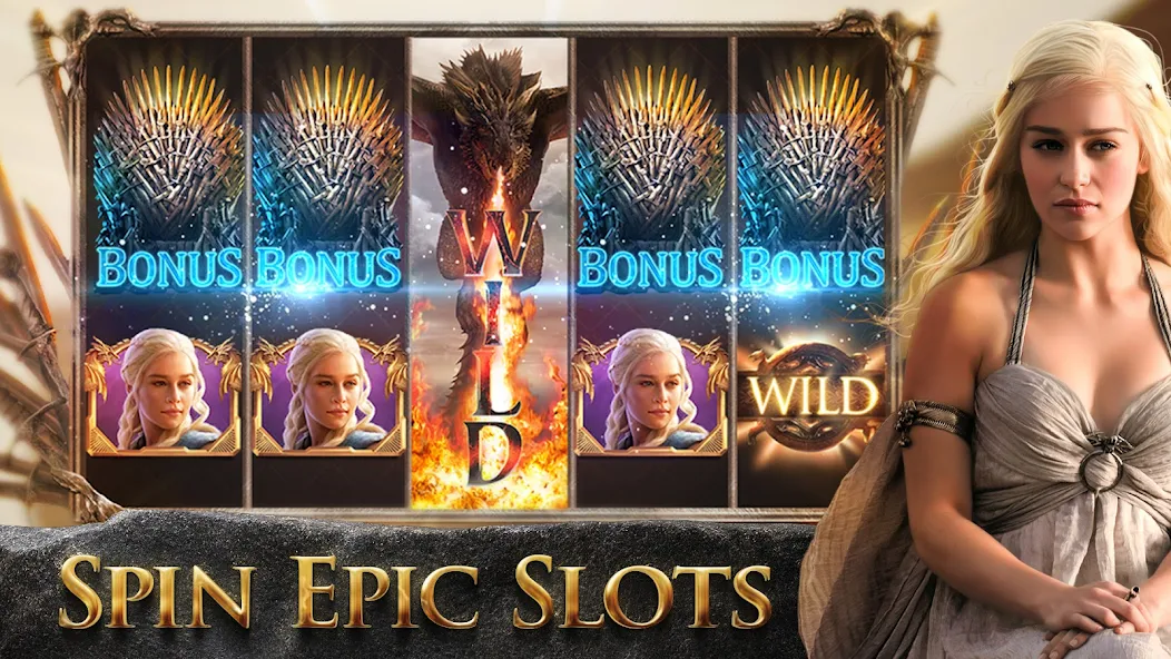 Скачать Game of Thrones Slots Casino [Взлом Бесконечные монеты] APK на Андроид