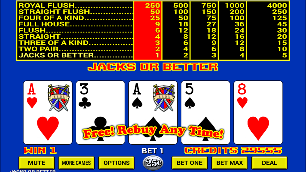 Скачать Video Poker [Взлом Бесконечные деньги] APK на Андроид