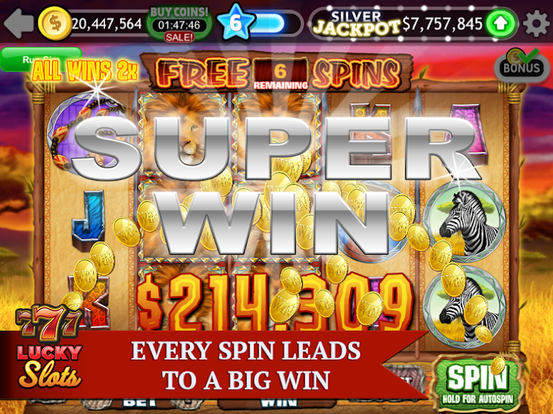 Скачать Lucky Slots - Free Casino Game [Взлом Бесконечные монеты] APK на Андроид