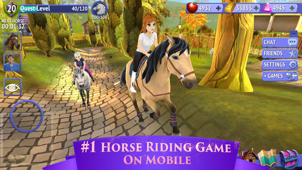 Скачать Horse Riding Tales: Дикий пони [Взлом Бесконечные монеты] APK на Андроид
