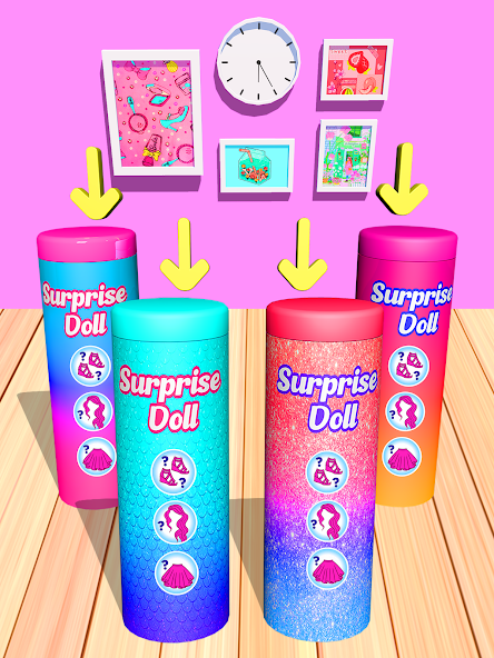 Скачать Color Reveal Suprise Doll Game [Взлом Много монет] APK на Андроид