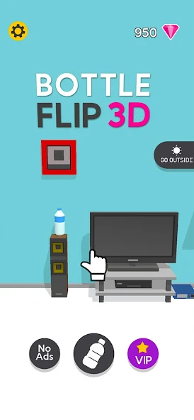 Скачать Bottle Flip 3D [Взлом Бесконечные монеты] APK на Андроид