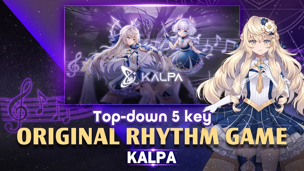 Скачать KALPA - Original Rhythm Game [Взлом Много денег] APK на Андроид