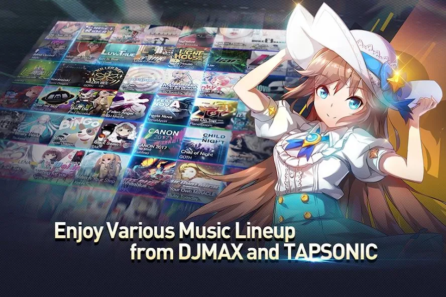 Скачать TAPSONIC TOP -Music Grand prix [Взлом Много монет] APK на Андроид