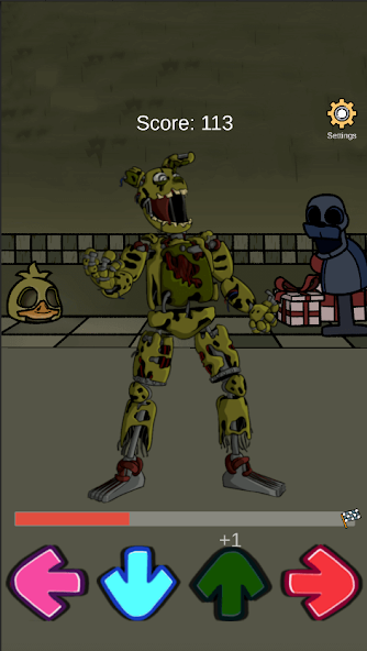 Скачать FNF FNaF Springtrap Mod Test [Взлом Бесконечные деньги] APK на Андроид