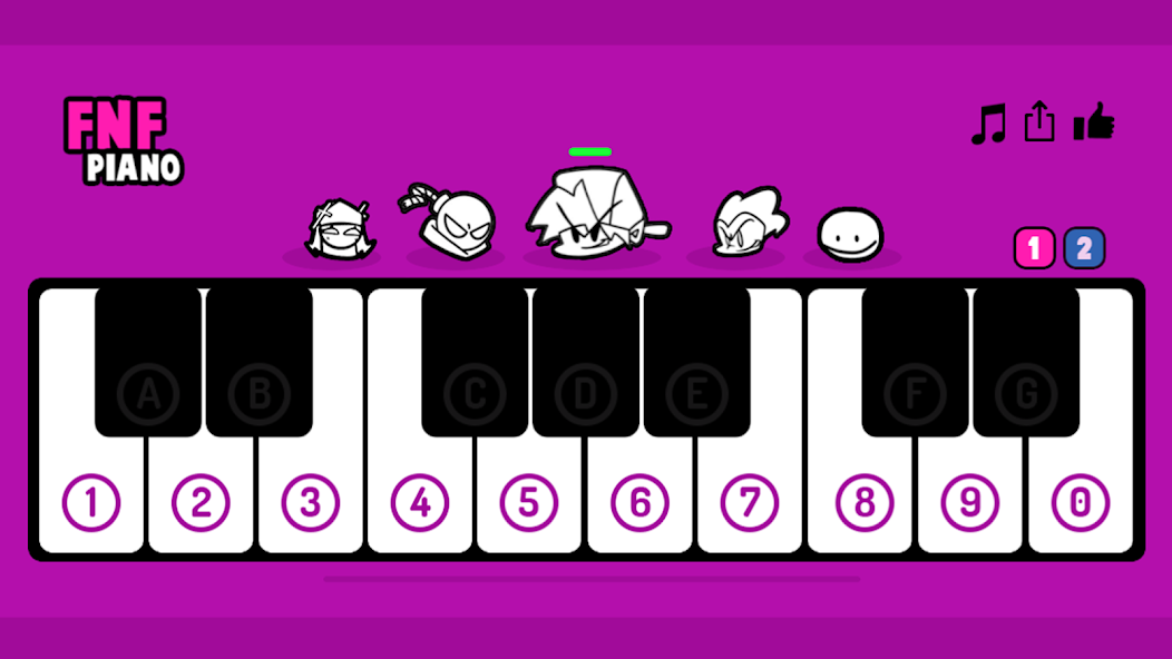 Скачать FNF Piano [Взлом Много монет] APK на Андроид