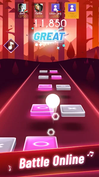 Скачать Music Rhythm Ball - Music Game [Взлом Бесконечные деньги] APK на Андроид