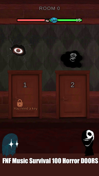 Скачать FNF Survival 100 Horror DOORS [Взлом Бесконечные деньги] APK на Андроид