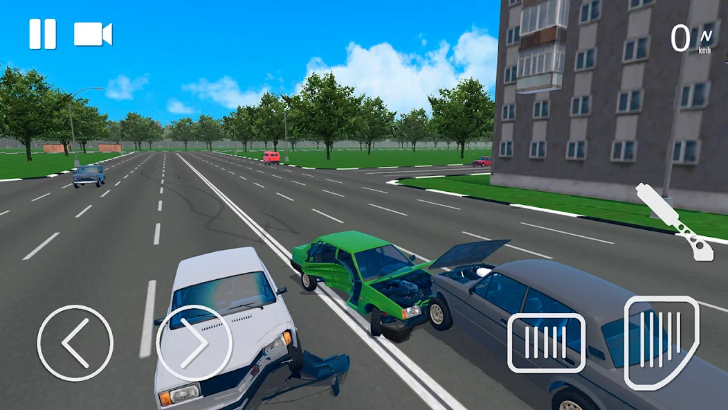 Скачать Russian Car Crash Simulator [Взлом Бесконечные монеты] APK на Андроид