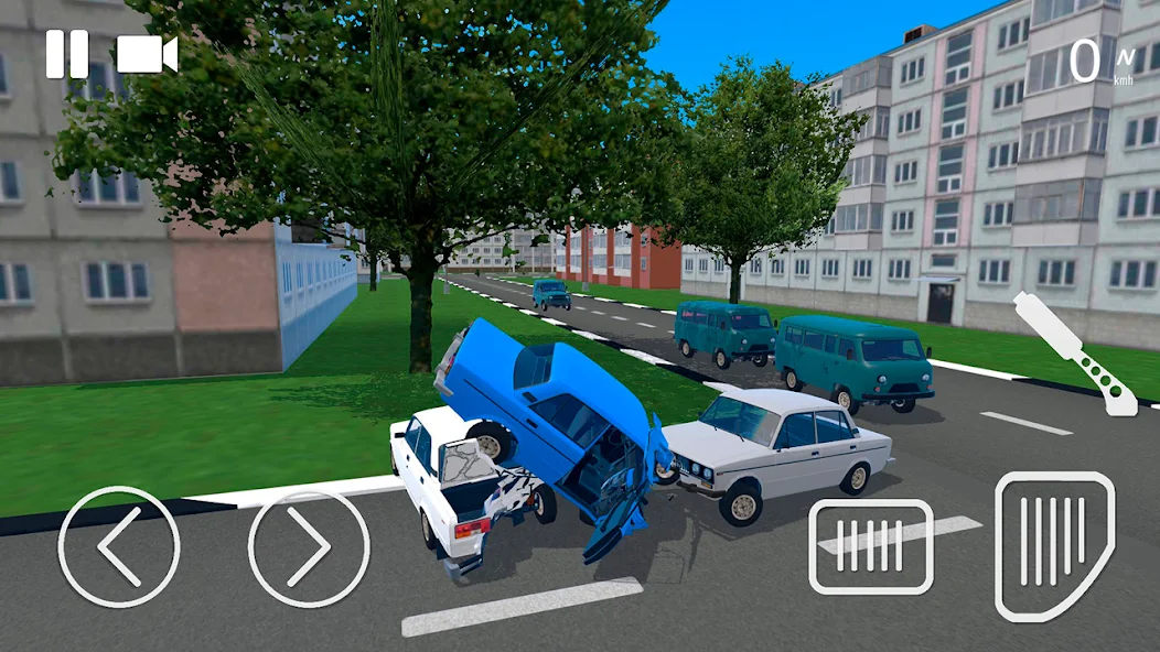 Скачать Russian Car Crash Simulator [Взлом Бесконечные монеты] APK на Андроид