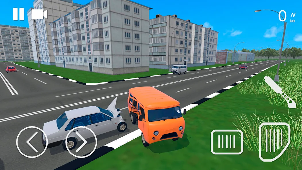 Скачать Russian Car Crash Simulator [Взлом Бесконечные монеты] APK на Андроид