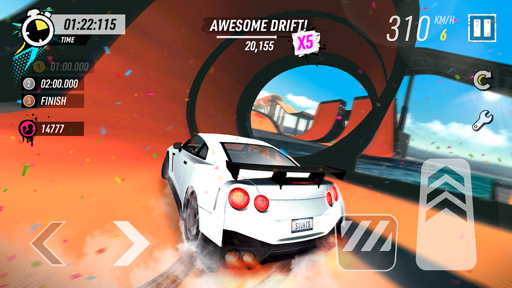 Скачать Car Stunt Races: Mega Ramps [Взлом Бесконечные деньги] APK на Андроид