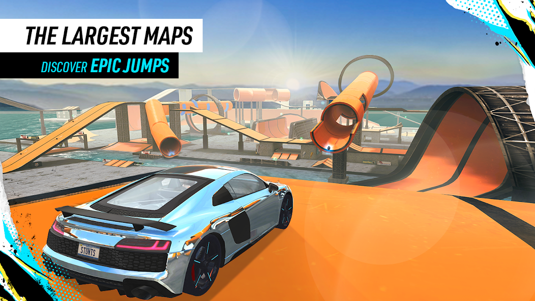 Скачать Car Stunt Races: Mega Ramps [Взлом Бесконечные деньги] APK на Андроид