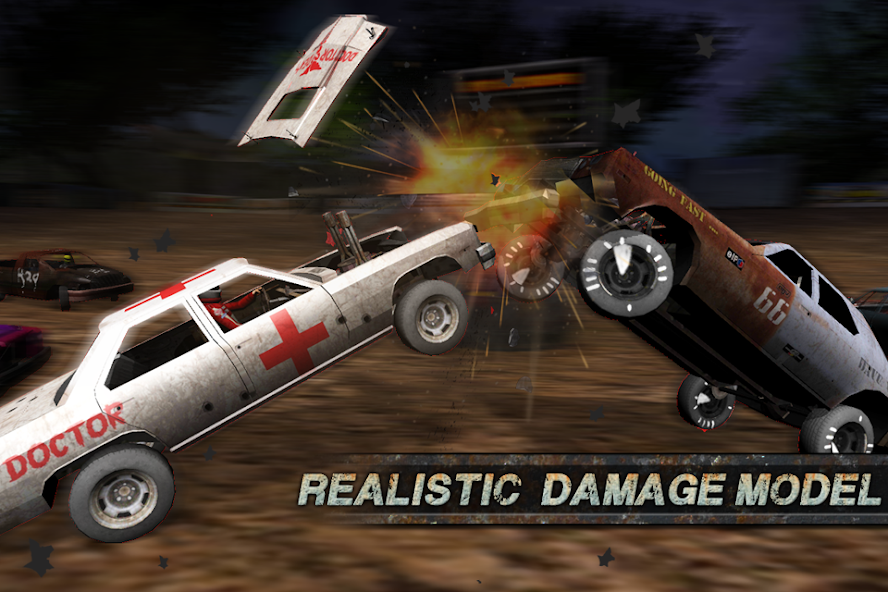 Скачать Demolition Derby: Crash Racing [Взлом Бесконечные монеты] APK на Андроид