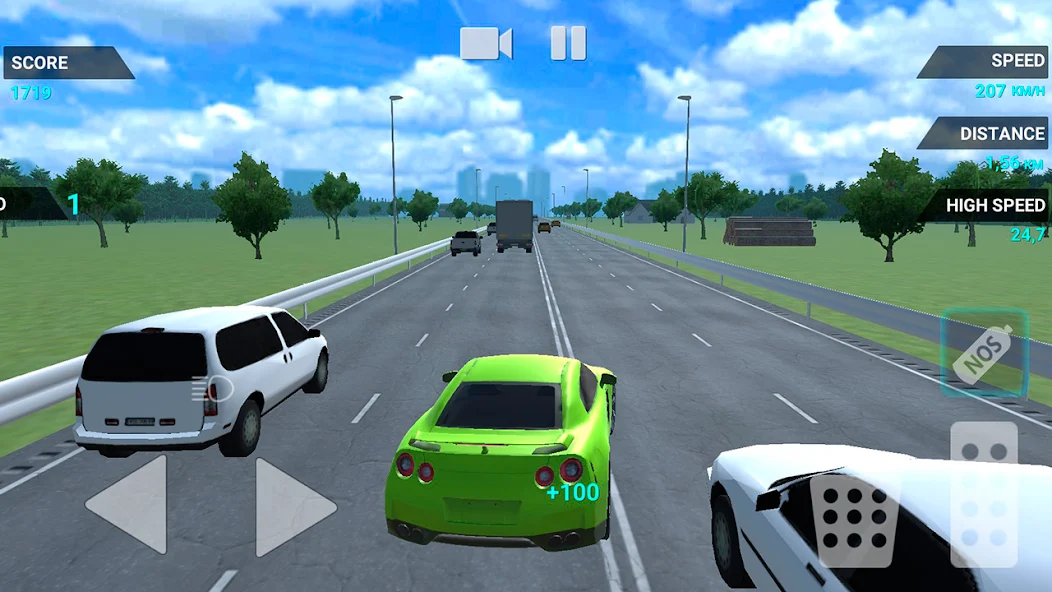 Скачать Traffic Racer Speeding Highway [Взлом Много монет] APK на Андроид