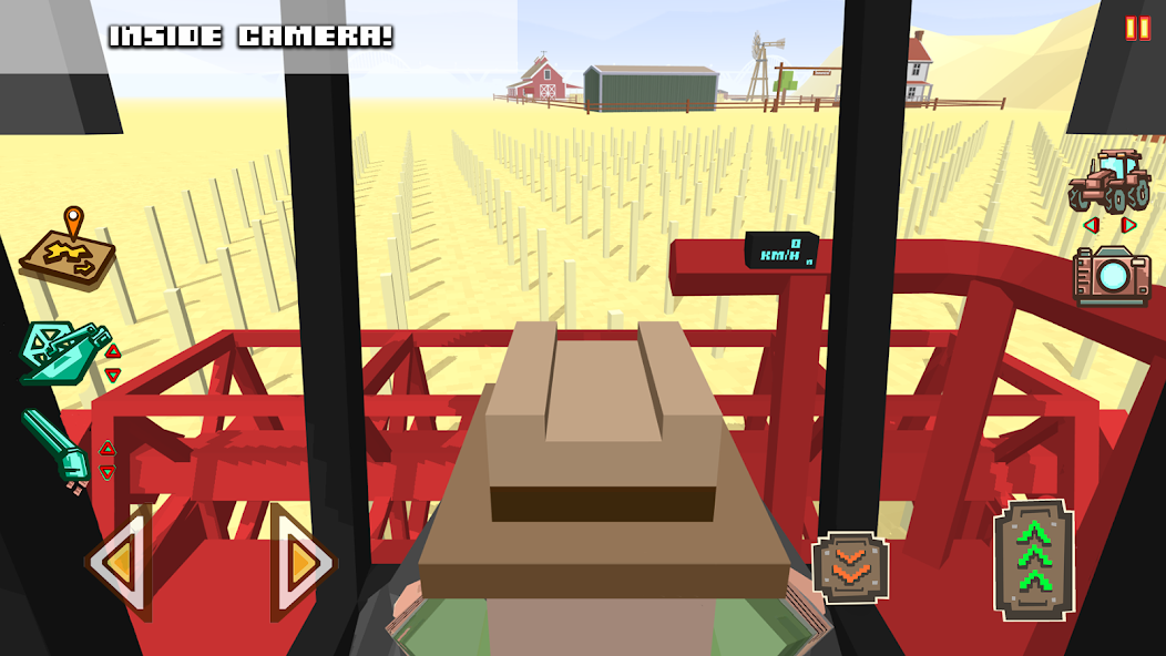 Скачать Blocky Farm Racing & Simulator [Взлом Бесконечные монеты] APK на Андроид