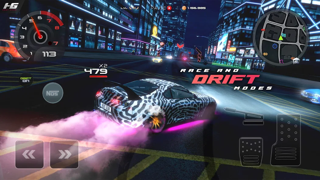 Скачать Heat Gear - Race & Drift World [Взлом Бесконечные монеты] APK на Андроид