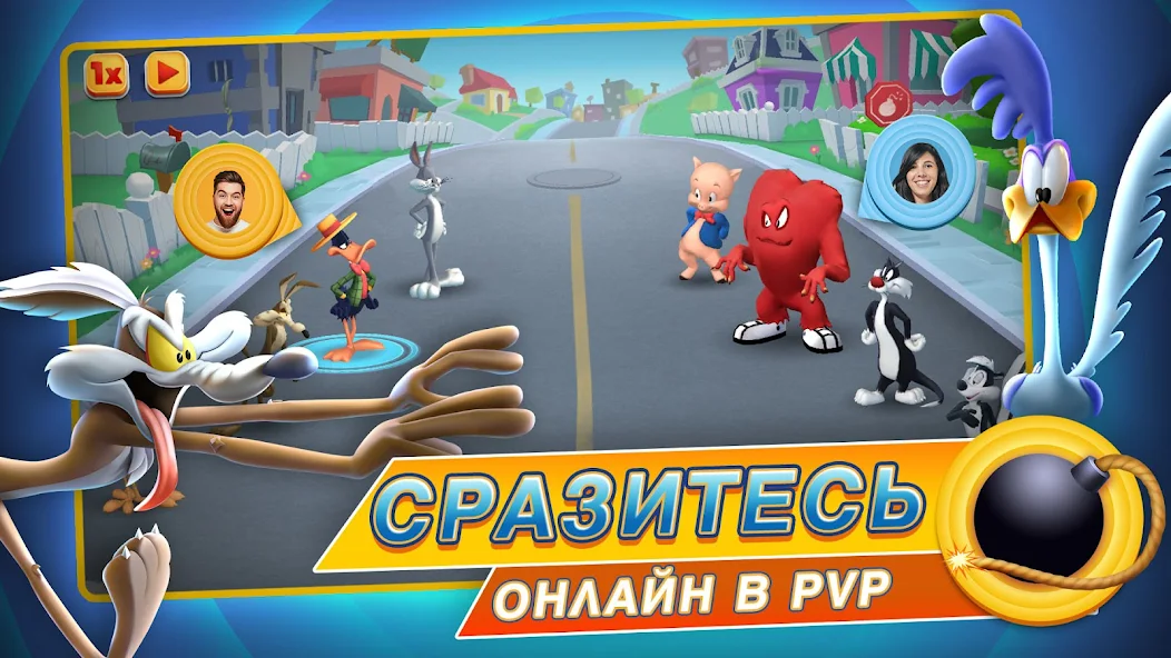 Скачать Looney Tunes™ БЕЗУМНЫЙ МИР [Взлом Много денег] APK на Андроид