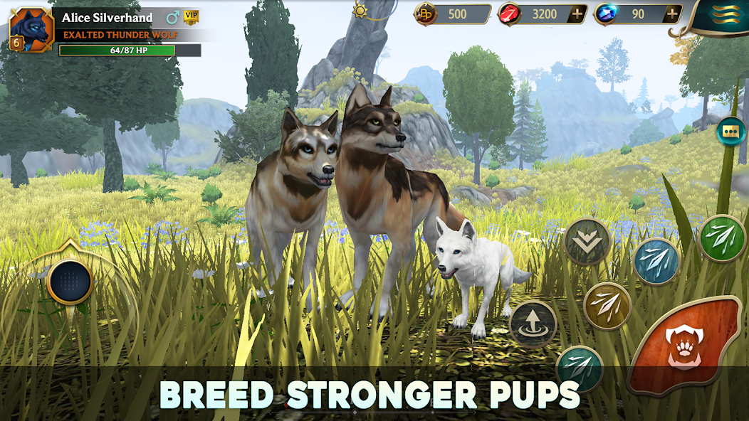 Скачать Wolf Tales - Wild Animal Sim [Взлом Бесконечные деньги] APK на Андроид