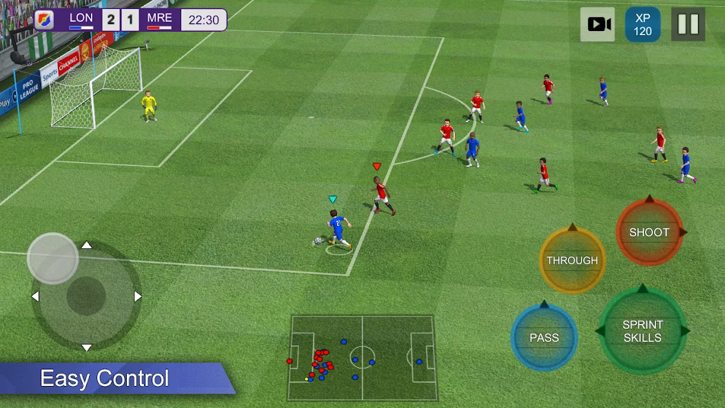 Скачать Pro League Soccer [Взлом Бесконечные деньги] APK на Андроид