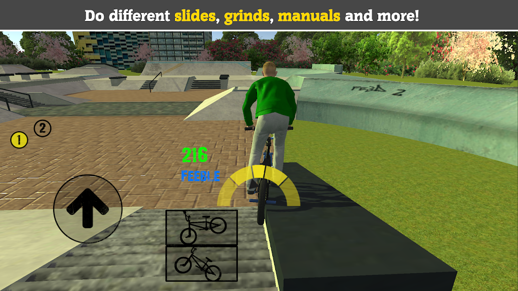 Скачать BMX FE3D 2 [Взлом Бесконечные монеты] APK на Андроид