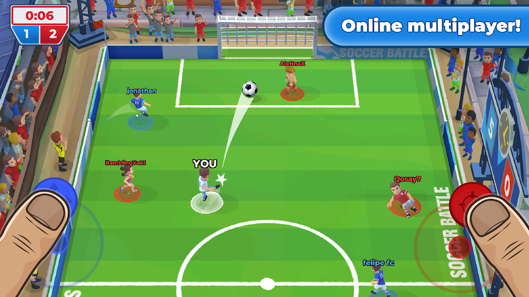 Скачать Футбол: Soccer Battle [Взлом Бесконечные монеты] APK на Андроид