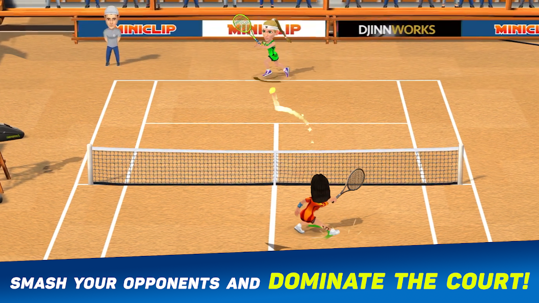 Скачать Mini Tennis: Perfect Smash [Взлом Бесконечные деньги] APK на Андроид