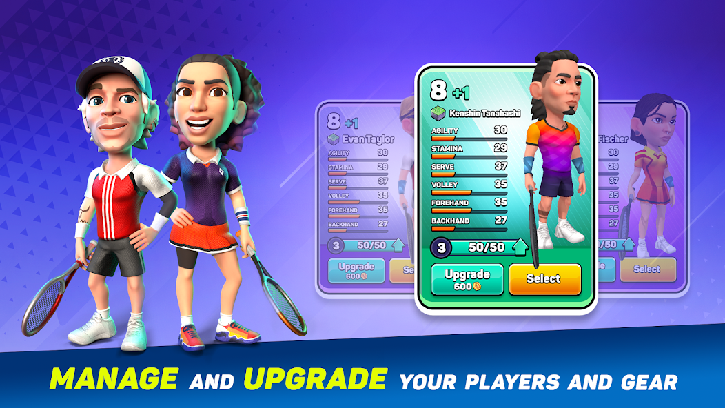 Скачать Mini Tennis: Perfect Smash [Взлом Бесконечные деньги] APK на Андроид