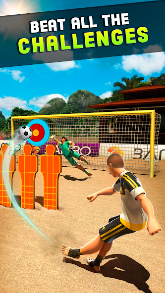 Скачать Shoot Цель Пляжный футбол [Взлом Много монет] APK на Андроид