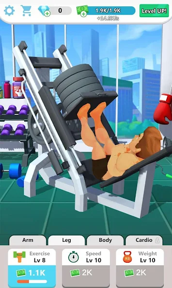 Скачать Muscle Tycoon 3D: MMA Boxing [Взлом Бесконечные деньги] APK на Андроид