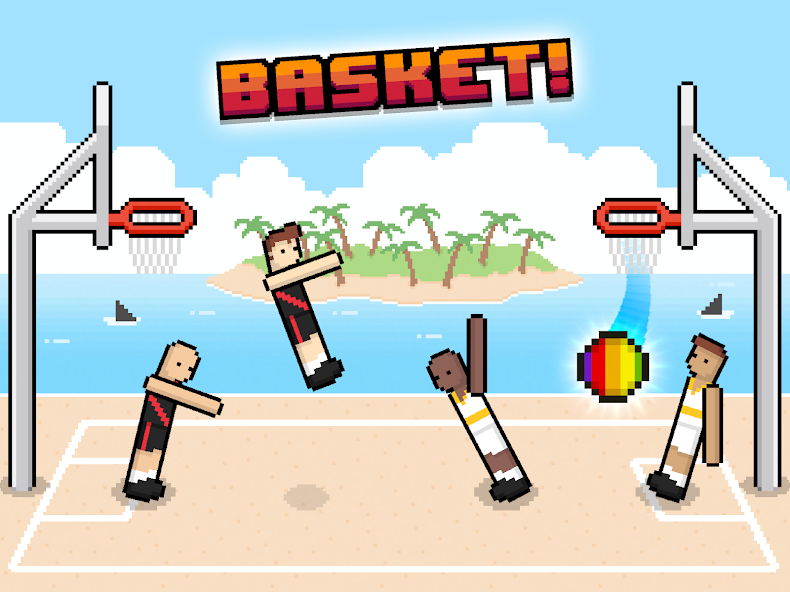 Скачать Basket Random - 2 игрока [Взлом Бесконечные деньги] APK на Андроид