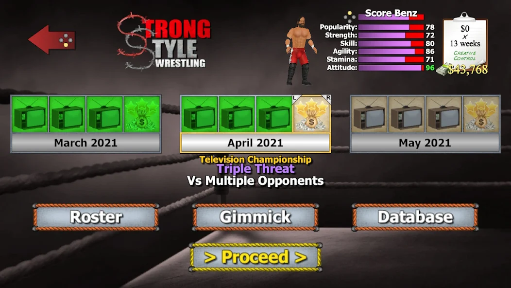 Скачать Wrestling Empire [Взлом Бесконечные монеты] APK на Андроид