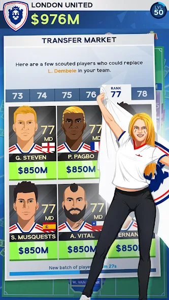 Скачать Idle Eleven - Football tycoon [Взлом Много монет] APK на Андроид