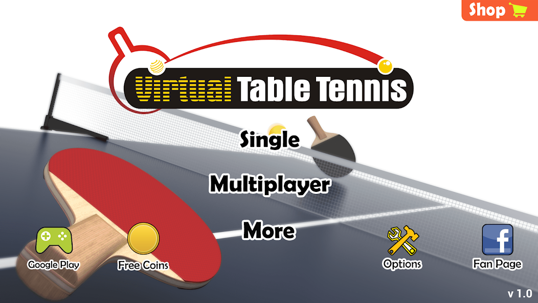 Скачать Virtual Table Tennis [Взлом Бесконечные деньги] APK на Андроид