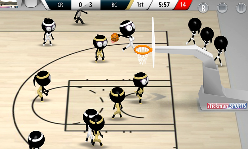 Скачать Stickman Basketball 2017 [Взлом Много монет] APK на Андроид